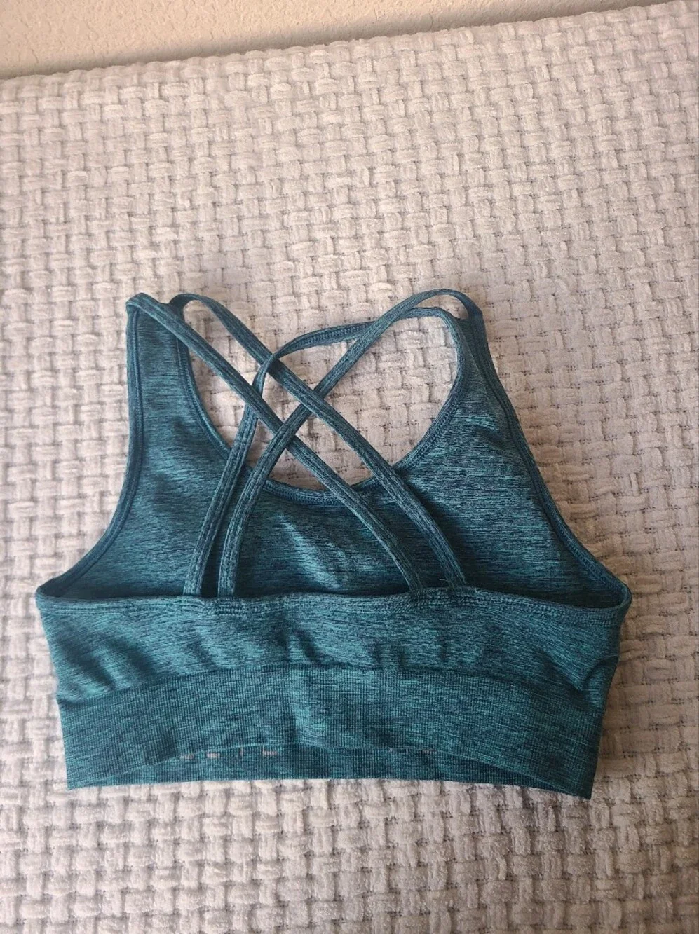 Alphalete Teal Crisscross Sports Bra - Women's Size S